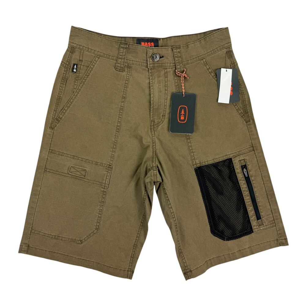 Bass Outdoor Mens Explorer Cargo 11" Shorts Brown 28
